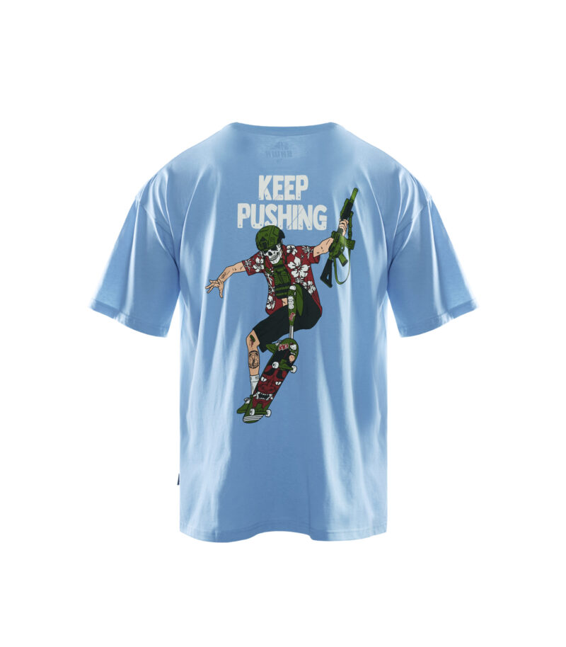 Футболка Keep Pushing - Blue