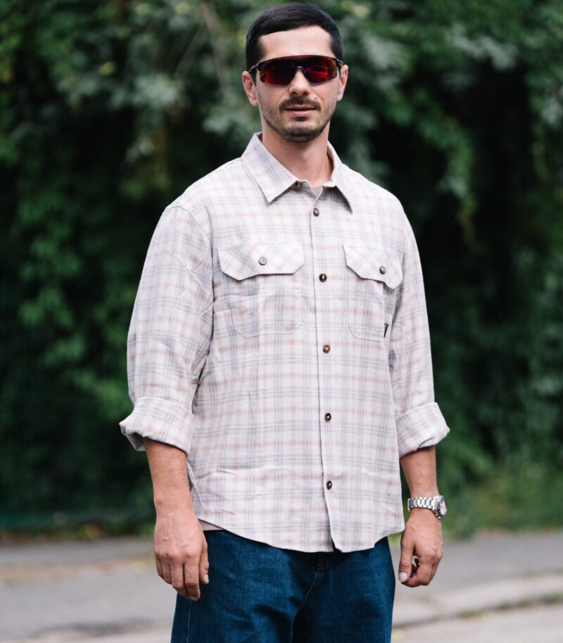 SHWK Flannel Shirt Sand Mist